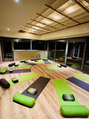 Notre nouvelle salle de yoga à Burdinne